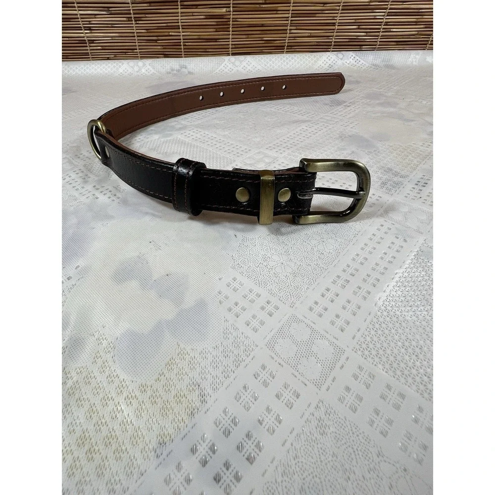 Dog Collar For Medium Dogs, Classic Adjustable With Brass Metal Buckle 13.38-19